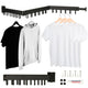 Telescopic Extension Wall Hanger 114cm Black