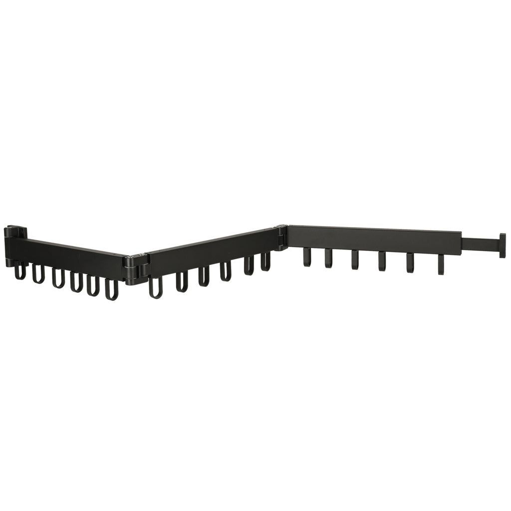 Telescopic Extension Wall Hanger 114cm Black