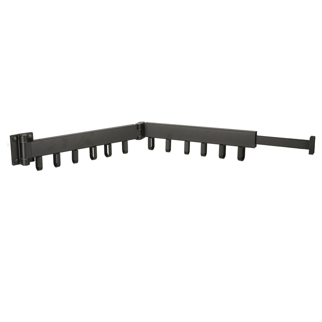 Telescopic Pull-out Wall Hanger 84cm Black