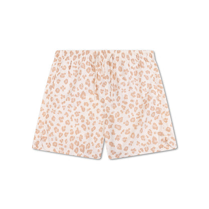 Swim Essentials Dievčenské plavkové šortky - Béžová - Leopard