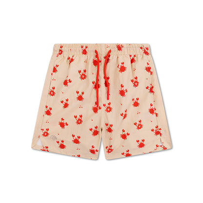 Swim Essentials Swim Shorts - Roșu/bej - Crabby