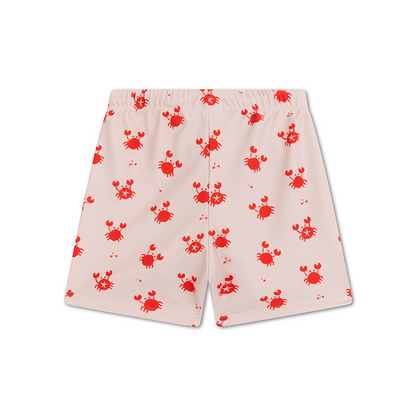 Swim Essentials Swim Boxer - Beige/rød - Crabby