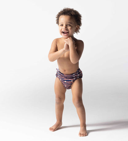 Swim Essentials Swim Ble - Blå/orange - Vibrant Stripes