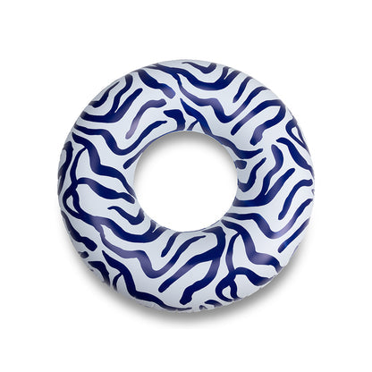 Swim Essentials Swim Ring - Blue/white - Vibrant Stripes - Ø 102 Cm