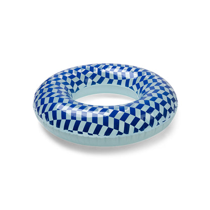 Swim Essentials Swim Ring - Blue - Checkmate - Ø 90 Cm