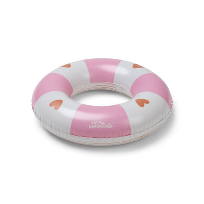 Swim Essentials Simring - Rosa - Mysiga hjärtan - Ø 55 Cm