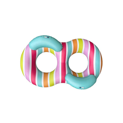 Swim Essentials Swim Ring Double - Multicolor - Color Rush - Ø 190 Cm