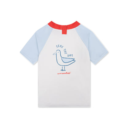 Swim Essentials T-shirt de natation manches courtes - Multicolore - Seas The Day
