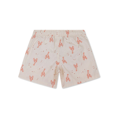 Swim Essentials Badeshorts – Beige/Rot – Little Lobster