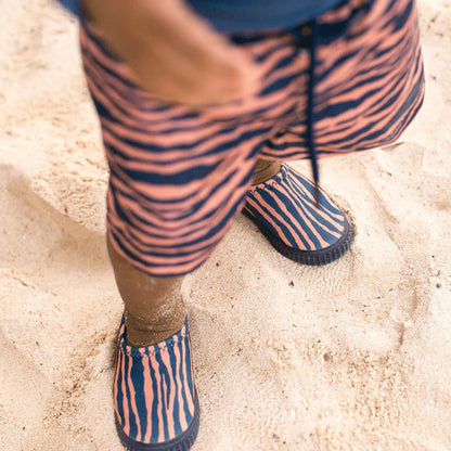 Swim Essentials Swim Shorts - Blue/orange - Vibrant Stripes