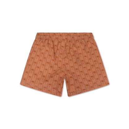 Swim Essentials Plavkové šortky – hnedé – dlaň – pre dospelých