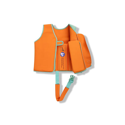 Swim Essentials Swim Vest - Orange/green - Vivid Clash - 3/6 Years