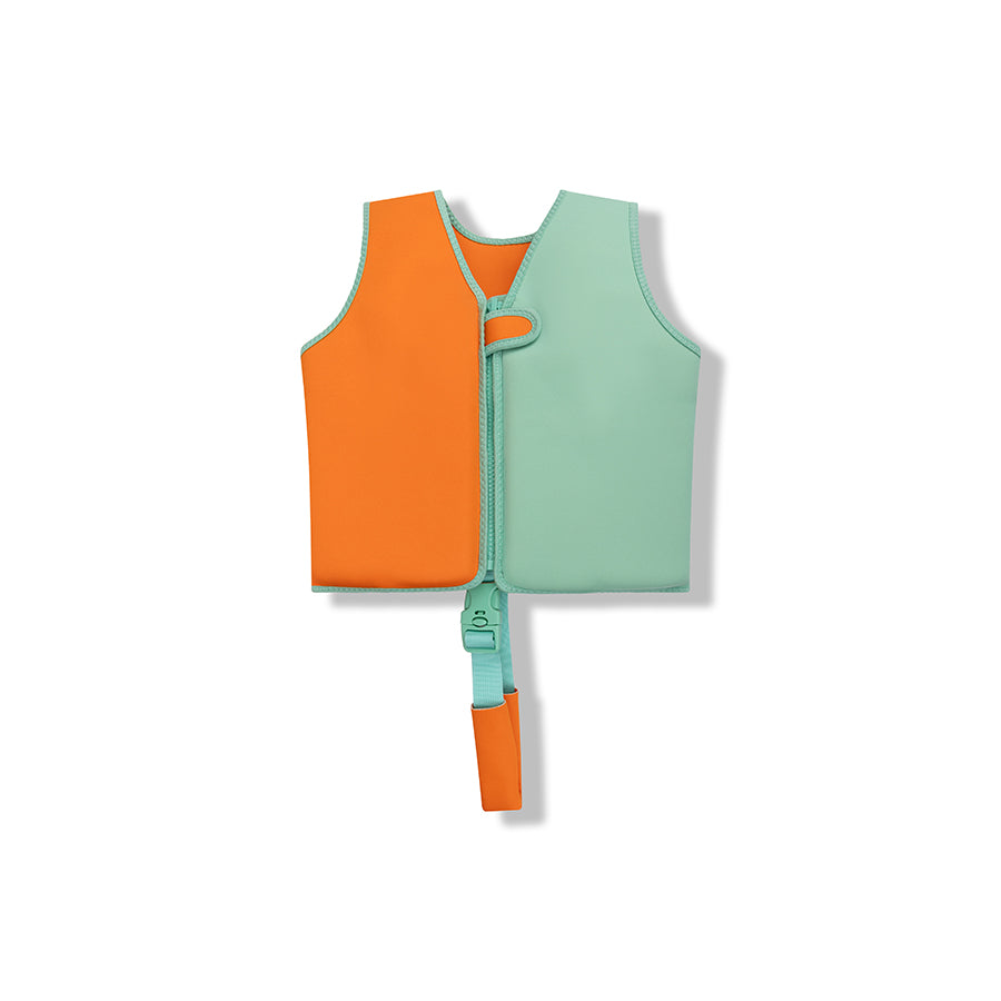 Swim Essentials Swim Vest - Orange/green - Vivid Clash - 3/6 Years