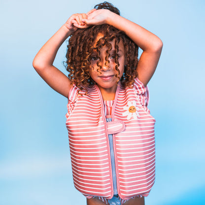 Swim Essentials Swim Vest - Red/white - Daisy Flower