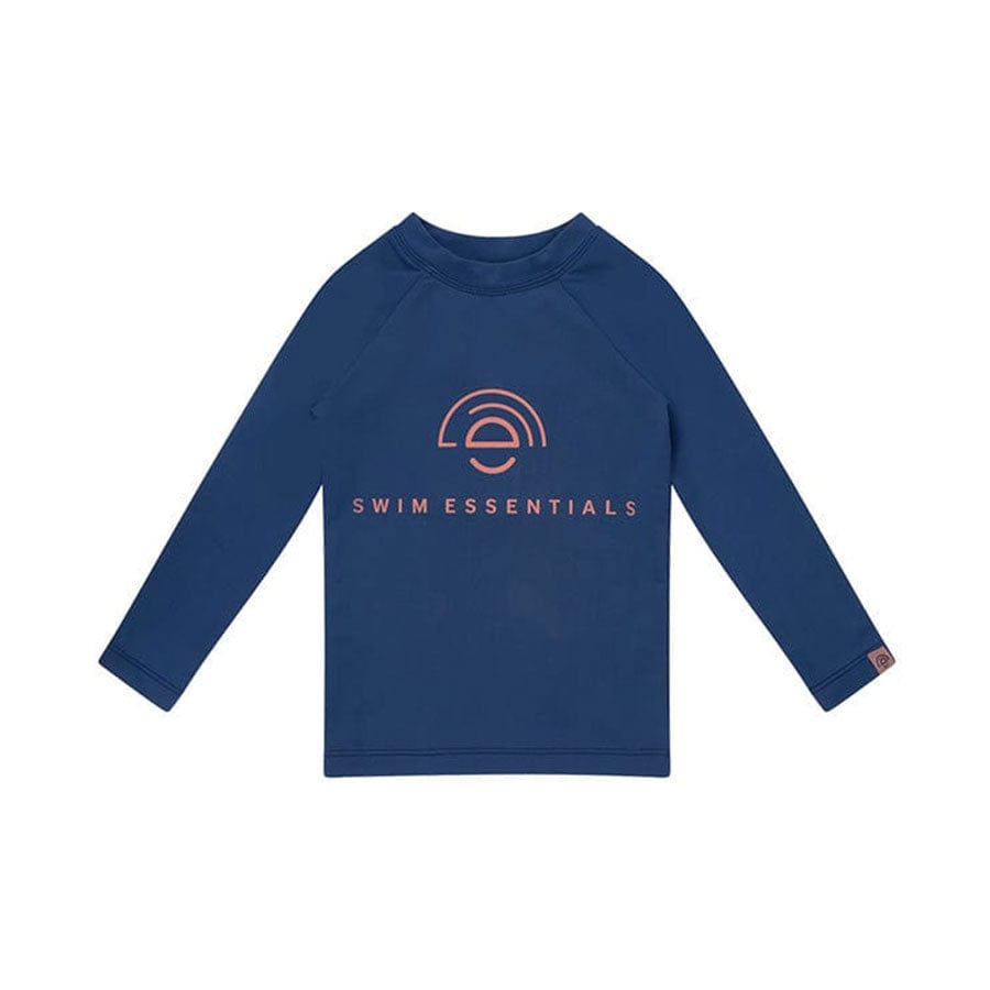 Swim Essentials Swimming T-shirt - Long Sleeve - Dark Blue - Pure Tone