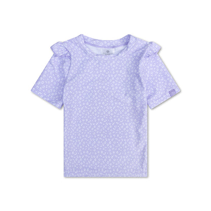 Swim Essentials Swimming T-shirt - Short Sleeve - Lila - Leopard