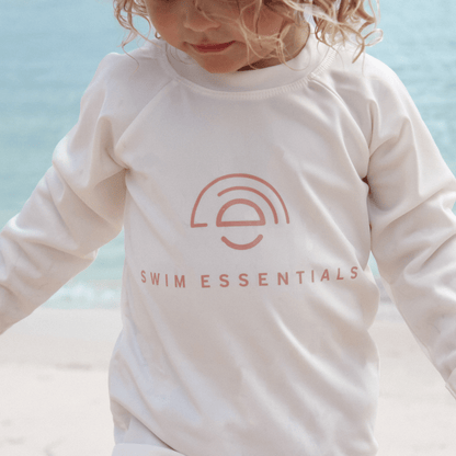 Swim Essentials simtröja - långärmad - vit - rena toner