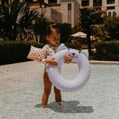 Swim Essentials Anel de natação Animal - Lila - Leopardo - Ø 55 cm