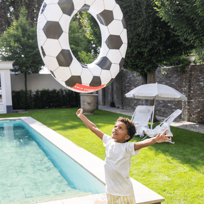 Swim Essentials Swim Ring - Black/white - Football - Ø 90 Cm