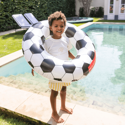 Swim Essentials Swim Ring - Black/white - Football - Ø 90 Cm