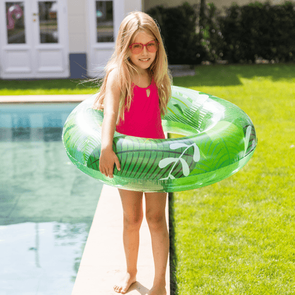Swim Essentials Swim Ring - Green - Tropic Dream - Ø 90 Cm