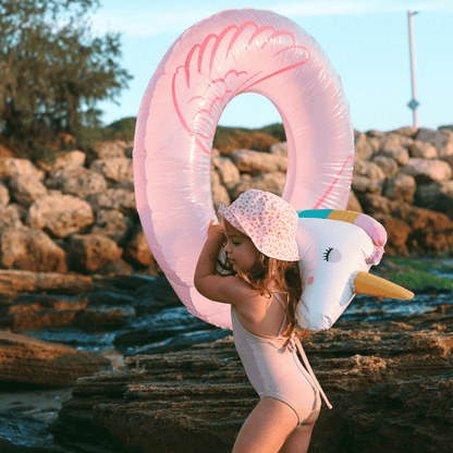 Swim Essentials Schwimmring Einhorn – Rosa/Weiß – Dreamscape – Ø 95 cm