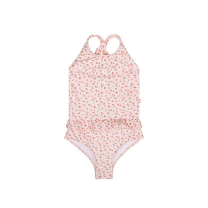 Costum de baie Swim Essentials Fete - Old Pink - Leopard