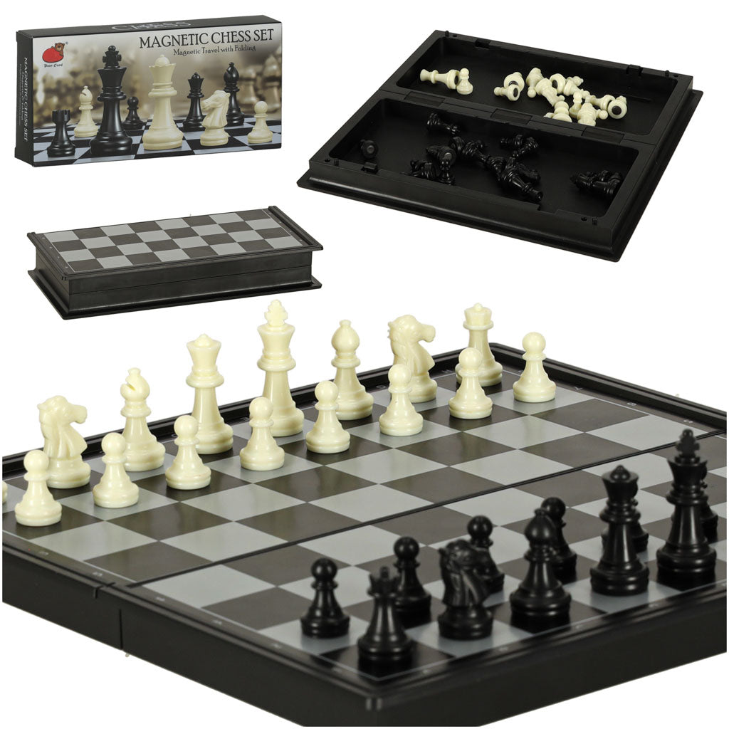 Magnetic Chess Checkers Puzzle Game