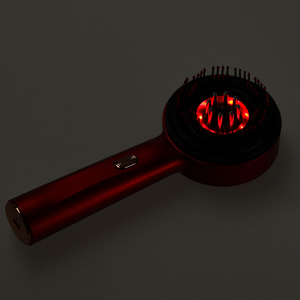 Masážní kartáč na hlavu Masážní přístroj Péče o vlasy Red Light Oil Aplikátor USB