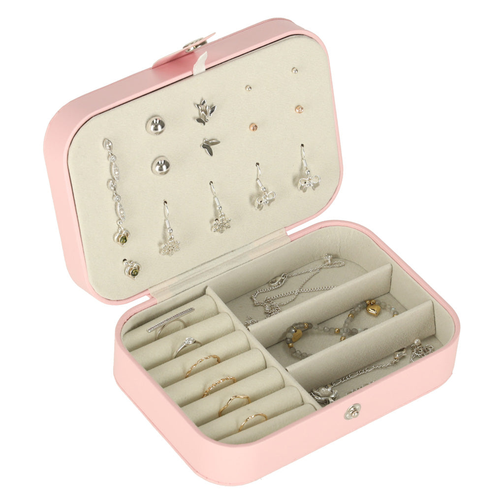 Casket Jewelry Box Organizer Pink