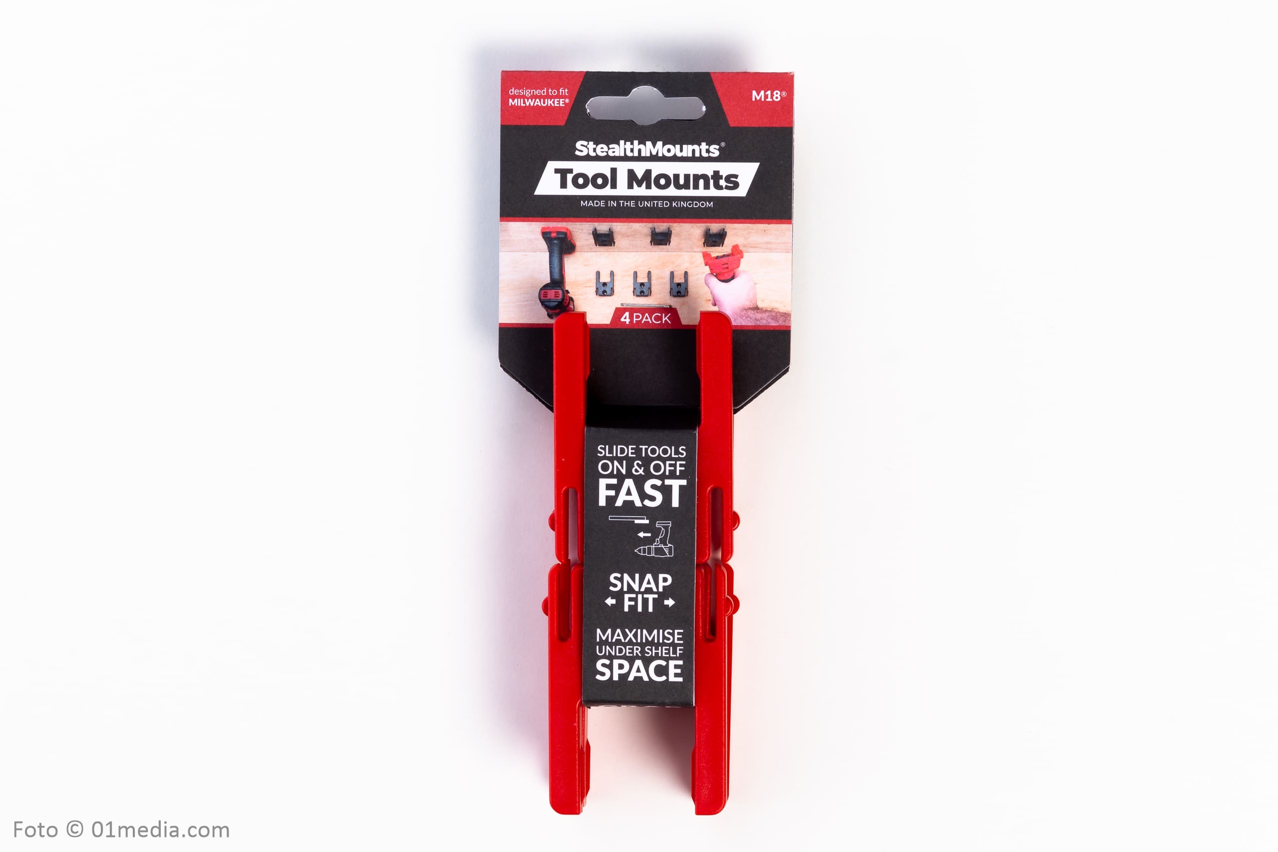 Držáky elektrického nářadí Milwaukee M18 4 ks Stealthmounts