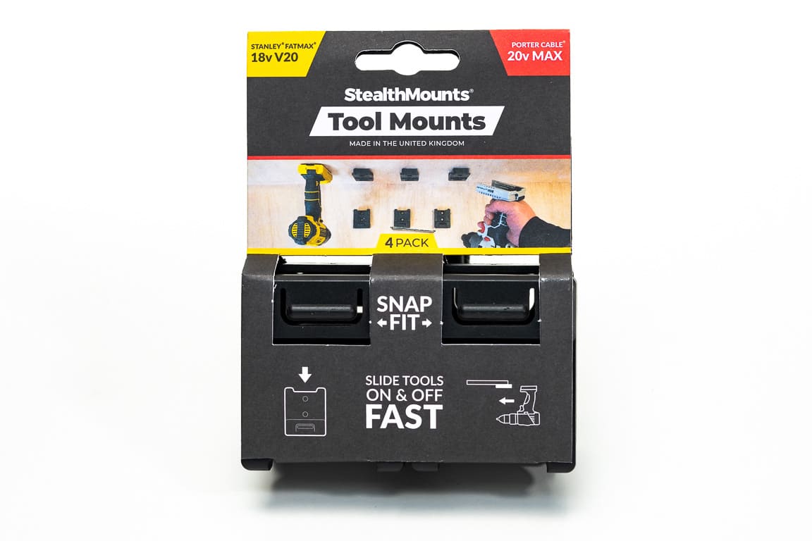 Stanley Fatmax 18v V20 / Porter Cable 20v Max Soportes para herramientas eléctricas 4 piezas Stealthmounts