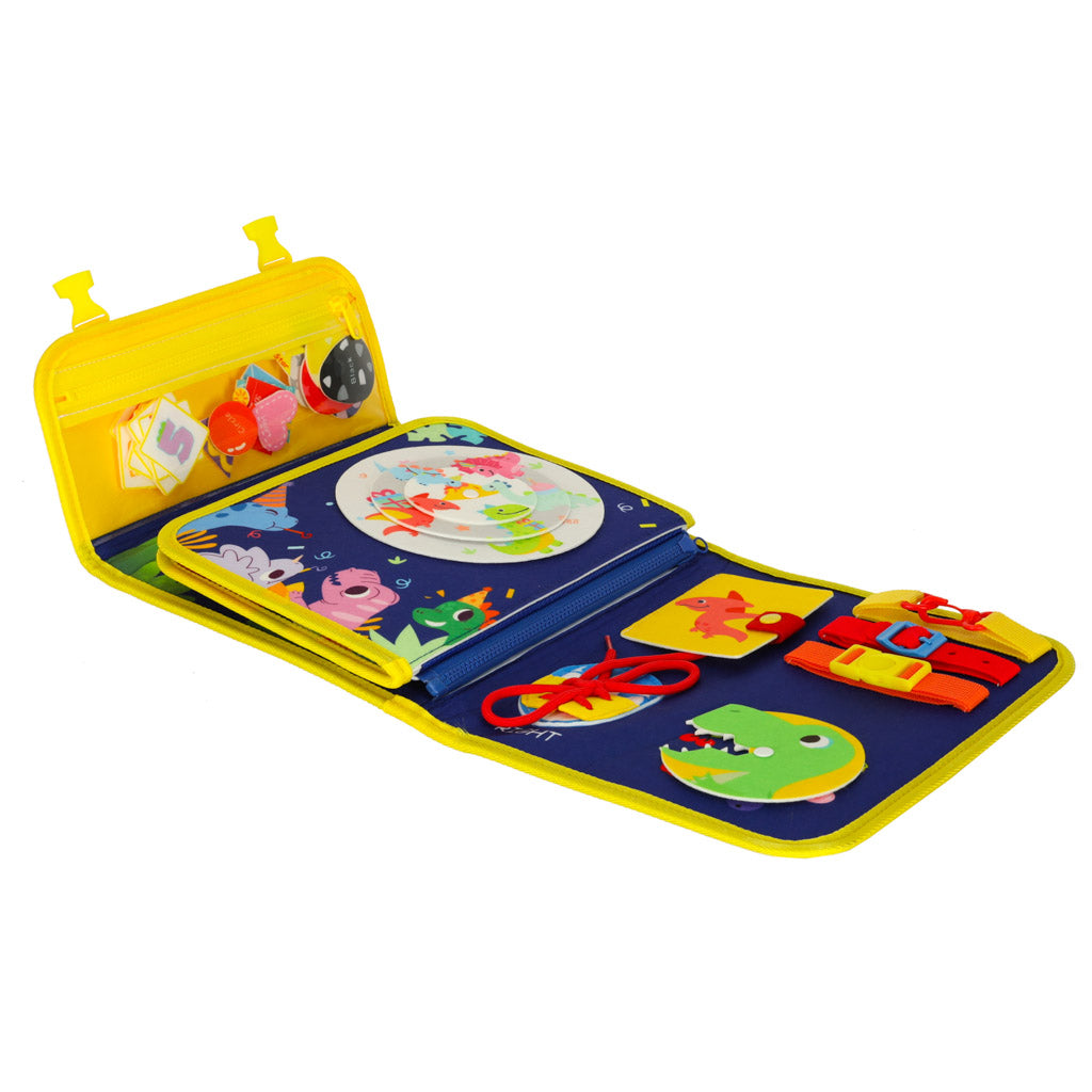 Sensory Sensory Montessori Manipulative Board Backpack Case Blue
