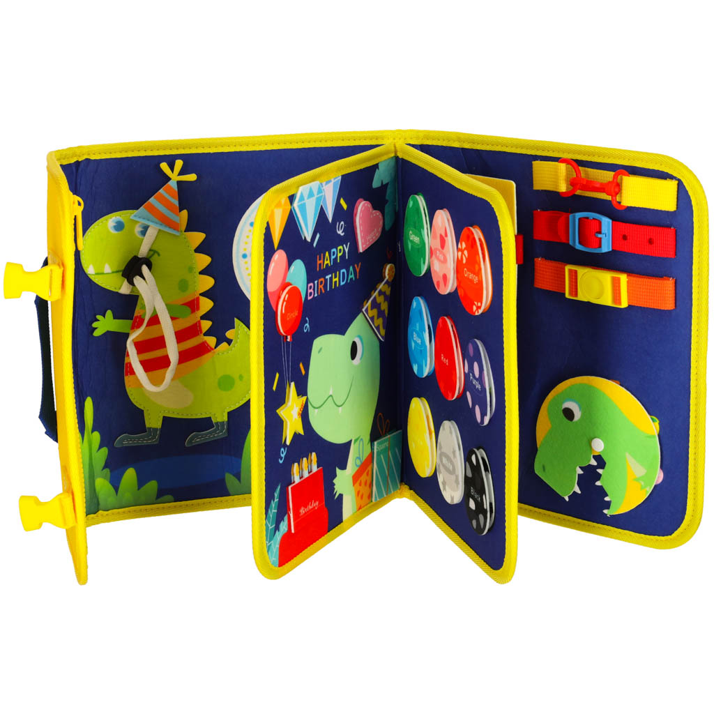 Sensory Sensory Montessori Manipulative Board Backpack Case Blue