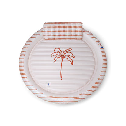 Swim Essentials Tanning Pool Round - Beige - Saint Tropez - 201 X 201 X 38 Cm