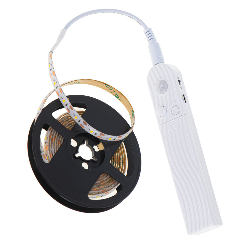 Usb Battery Operated Led Tape Motion Sensor 2m Warm White