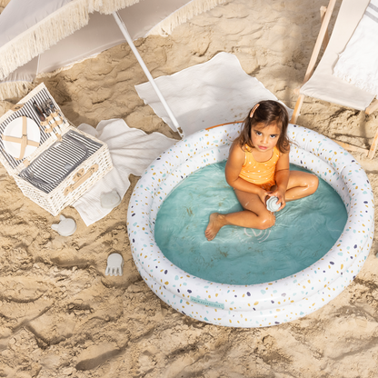Piscina Copii Swim Essentials - Alb - Terrazzo Dream - Ø 100 Cm
