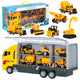 Transporter Truck Tir Launcher + Metallautos Baumaschinen