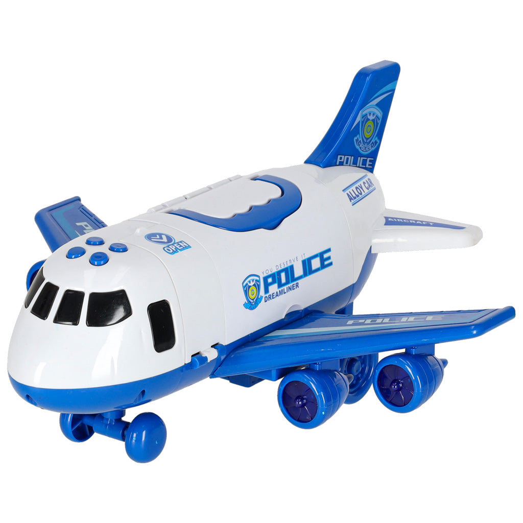 Transporter Plane + 3 Cars Police