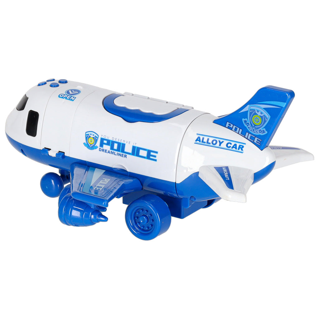 Transporter Plane + 3 Cars Police
