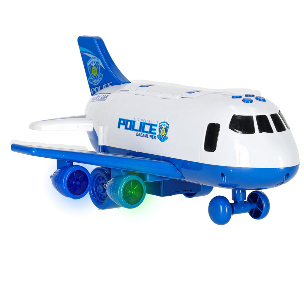 Transporter Plane + 3 Cars Police