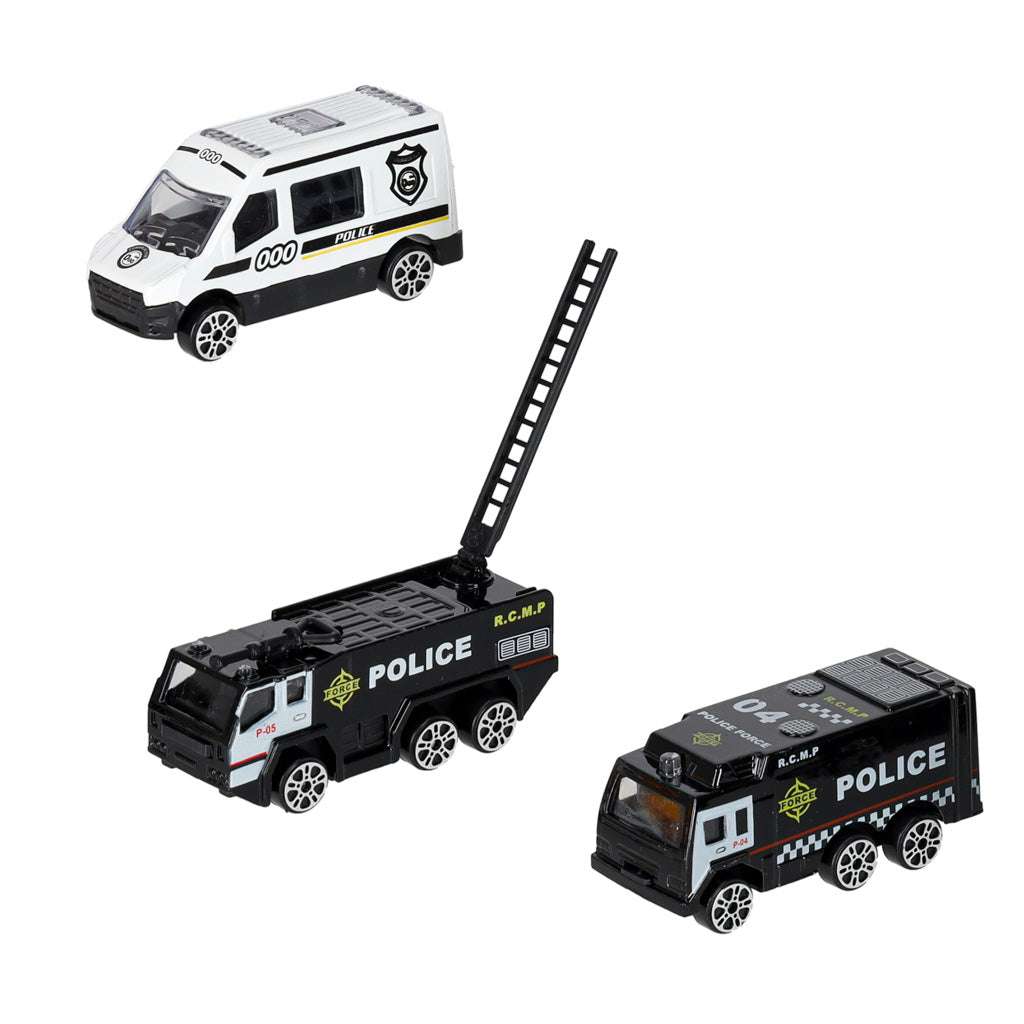 Transporter Plane + 3 Cars Police