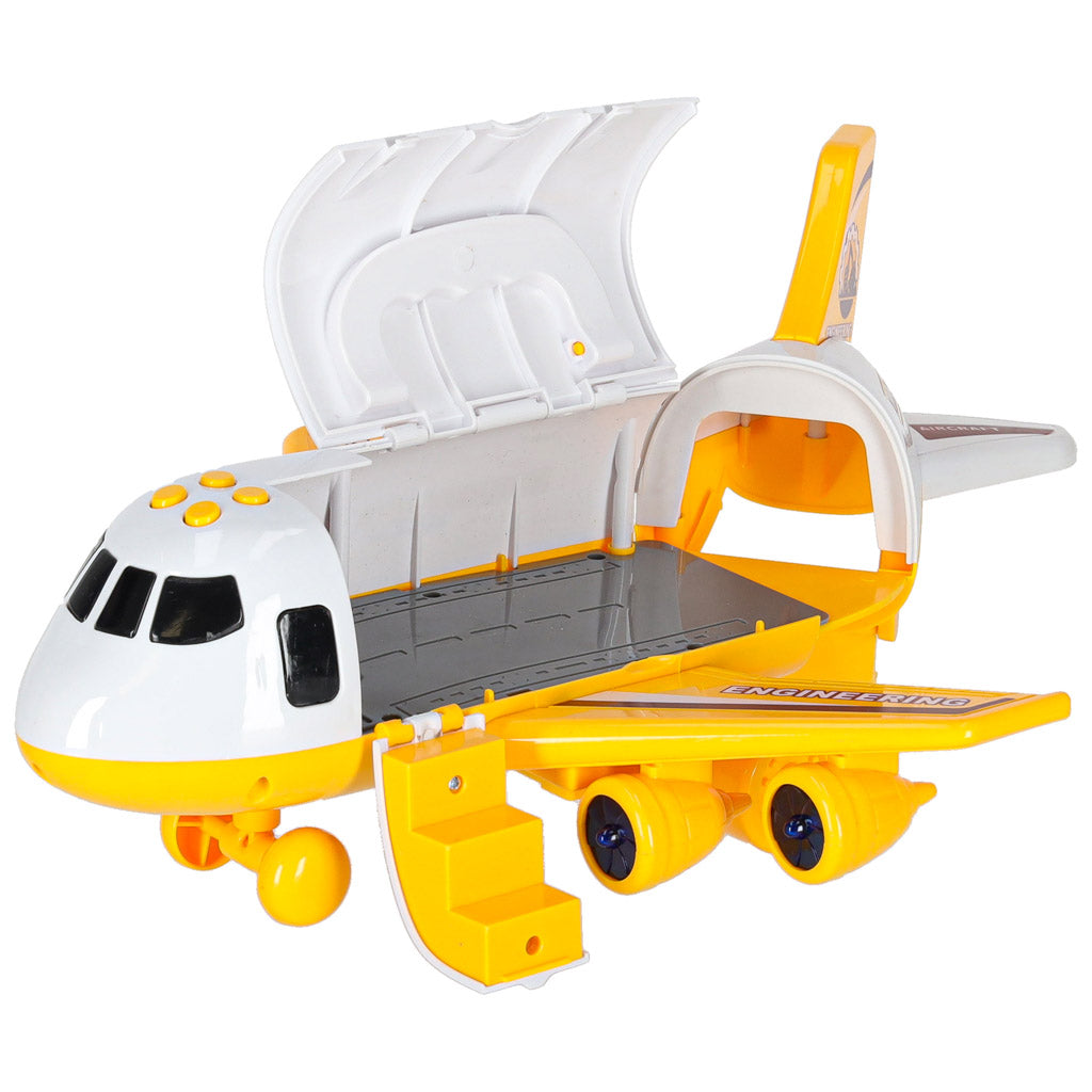 Transporter Plane + 3 Cars Construction Vehicles