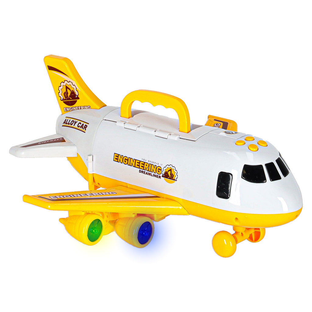 Transporter Plane + 3 Cars Construction Vehicles