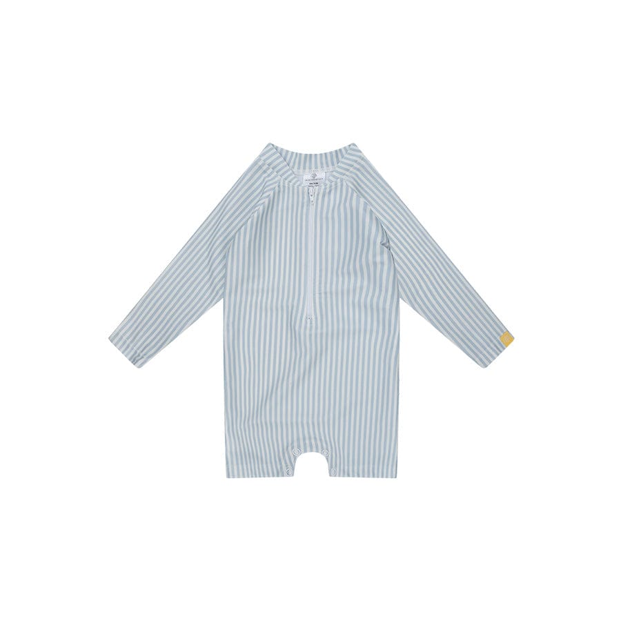 Swim Essentials Uv бански костюм за момчета - синьо/бяло - сини ивици