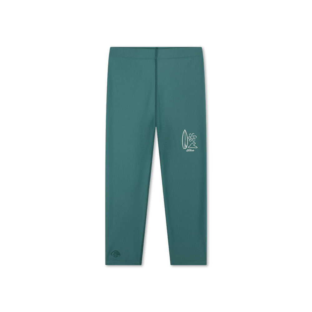 Swim Essentials Uv Legging - Boys - Green - Surfer