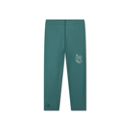 Swim Essentials Uv Legging - Boys - Green - Surfer