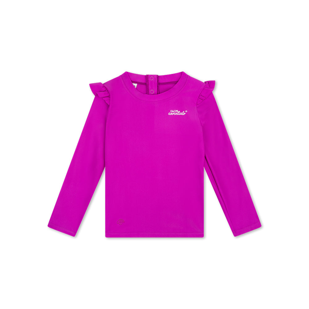 Swim Essentials Uv Swimming T-shirt Long Sleeves - Purple - Wild Fucsia