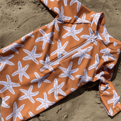 Swim Essentials Uv Swimsuit Boys - Orange - Seastar