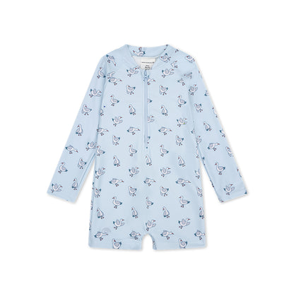 Swim Essentials Uv Swimsuit Boys - Blue - Little Seagull